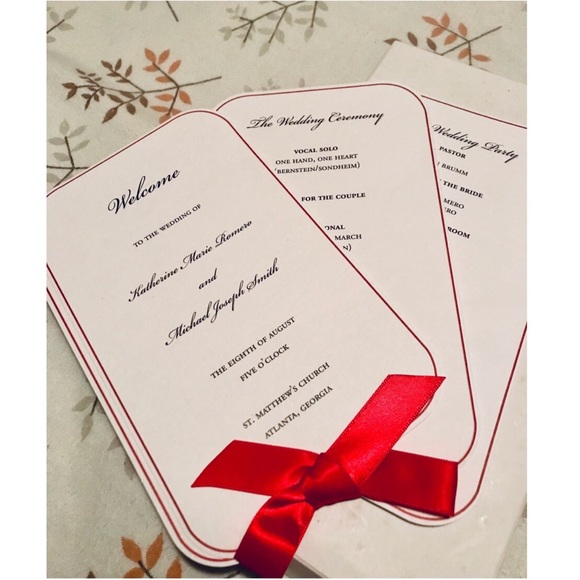 👛 40-Count DIY Printable Wedding Program Kit - Picture 3 of 7